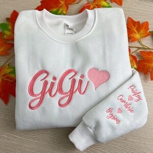 Personalized Gigi embroidery Hoodie